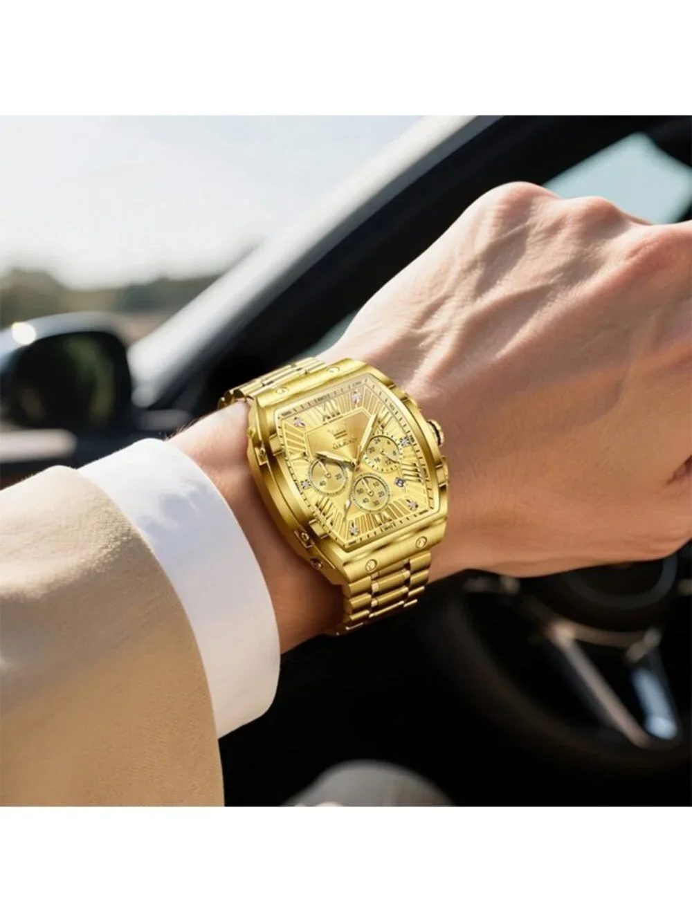 Stylish Men's Analog Quartz Chronograph Watch - Waterproof, Luminous